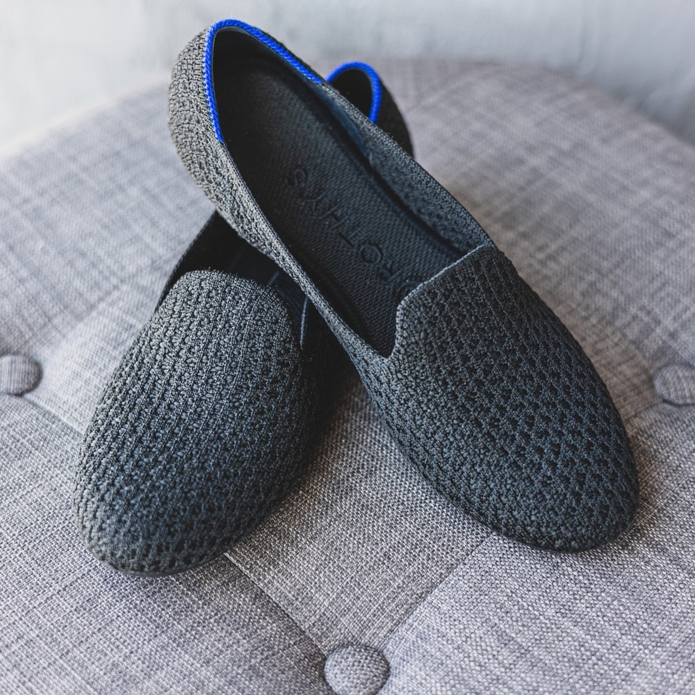 Rothy's Black Honeycomb Loafer size 7